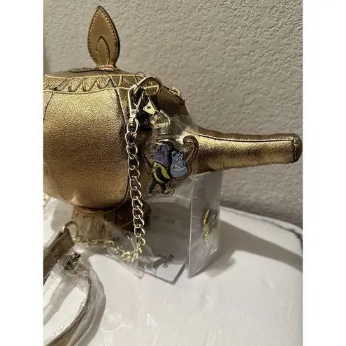 Lounge Fly Disney Stitch Shoppe Aladdin Genie Lamp Crossbody Bag Jasmine Pin NWT