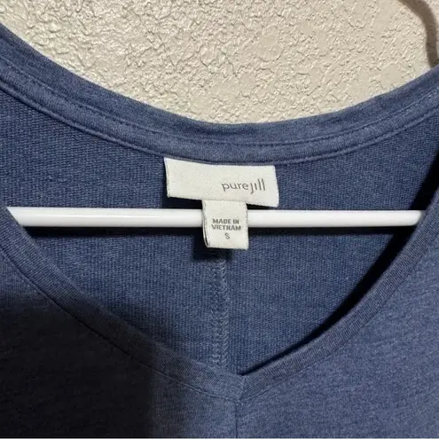 Pure Jill J. Jill Pullover Above Knee Long Sleeve Dress Women's Size S Blue