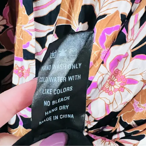 Bohme Kinsley Floral Short Sleeve Midi Dress Size S