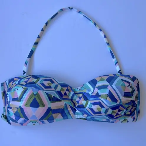 La Blanca Riviera Renewal Bandeau Bikini Halter Top NWOT Size 4