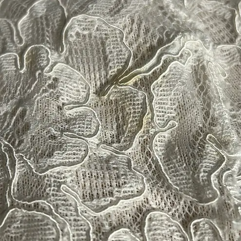 Jonathan Simkhai Ivory Lace Bustier Midi Dress XS Bridal Shower Rehearsal Guest White