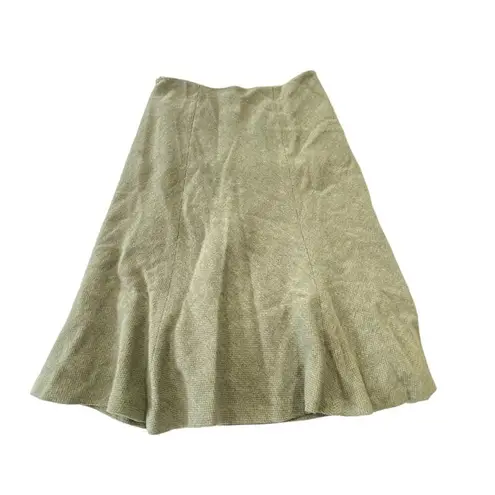 Ralph Lauren LAUREN  • Women’s Green Knit Wool Blend Knee Length Skirt Size 10