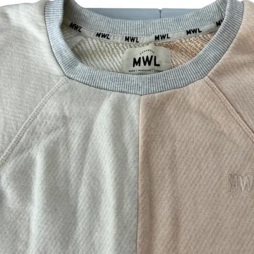 Madewell ‎ MWL crop Colorblock Sweatshirt