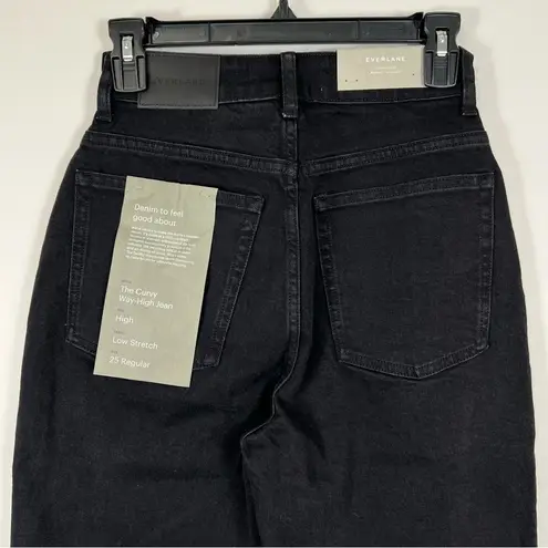 Everlane  The Curvy Way High Jean in Coal Size 25 Regular NWT