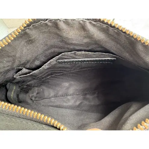 Rebecca Minkoff  Black Leather Crossbody Handbag Purse Mini MAC Gold Tone Chain thumbnail 10