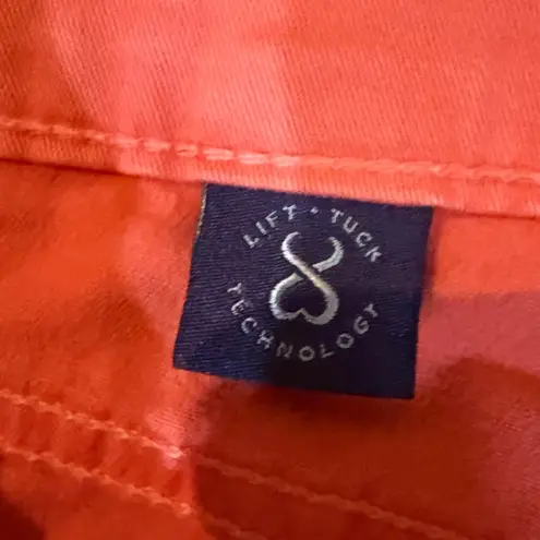 NYDJ Womens Jeans Size 10 Coral Colored Jeans Comfort Stretch Denim