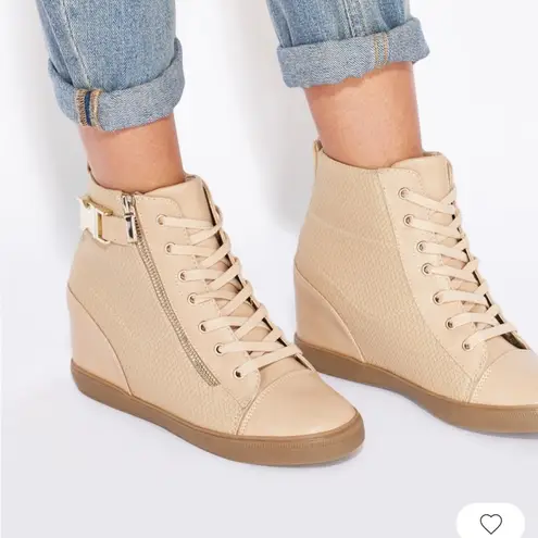 Call it spring high top wedge sneakers
