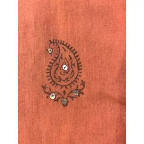 Peppermint Bay Swim Cover Up Womens XL Used Pullover Sequins Salmon Gray