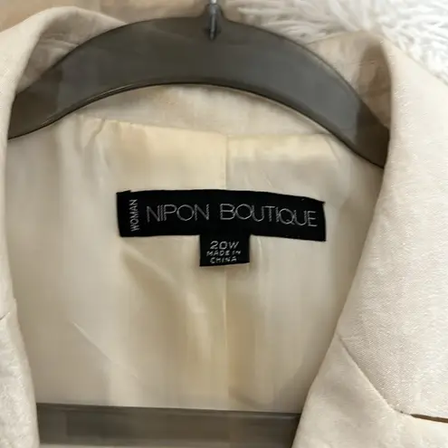 NWT Nipon Boutique Long Sleeve Embroidered Jacket with Skirt Size 20 MSRP $280