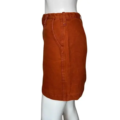 Urban Renewal Skirt Womens Small Burnt Orange Pencil Straight Mini Skirt Casual