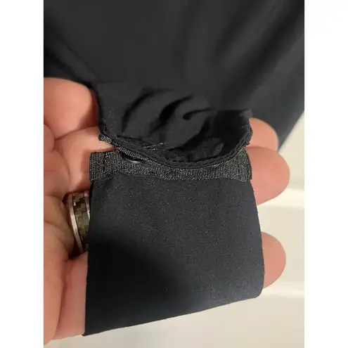 Commando  Butter Scoop Neck Bodysuit Top Womens Size XL Black Fitted Half Sleeve