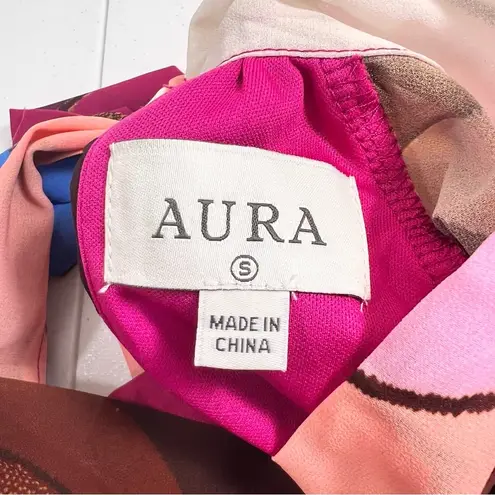 Aura Purely Reminiscing Berry Multi Print Dress