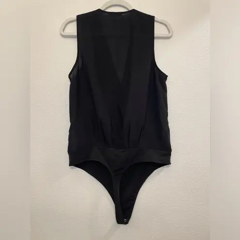 Good American  Women’s Georgette Blouson Wrap Bodysuit Size‎ 2