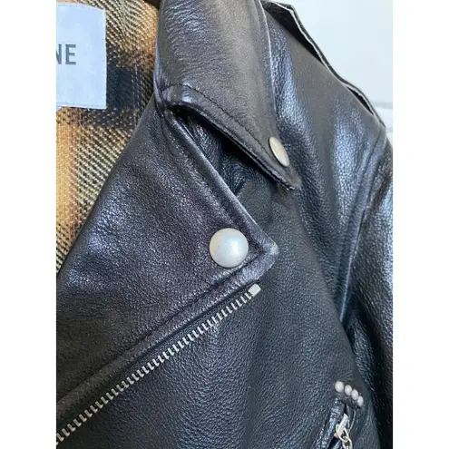 RE/DONE $1595 NEW WOMEN'S CLASSIC MOTO LEATHER JACKET SZ SMALL