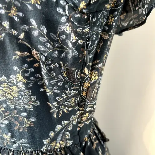 NICHOLAS Elsie Paisley Long Sleeve Ruffle Floral Mini Dress Size 2 ($475)