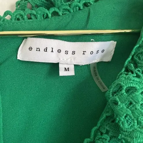 Endless Rose Lace Green tiered Midi Dress (M)