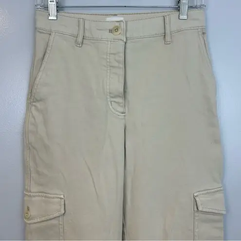 Wilfred Aritzia Cream Modern Cargo Utility Denim Pants Size 4