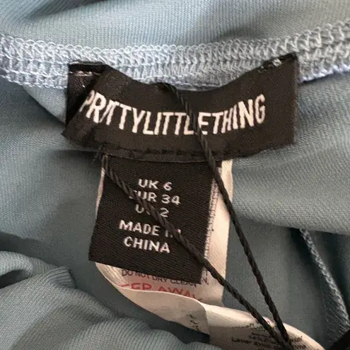 PLTSport Steel Blue Stitch Detail Gym Leggings Activewear Womens Size 6