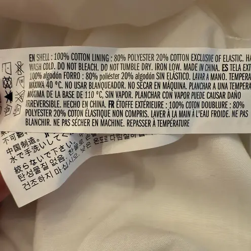 Tuckernuck Hyacinth House NWT Catarina Smocked Puff Mini Dress White Size XL