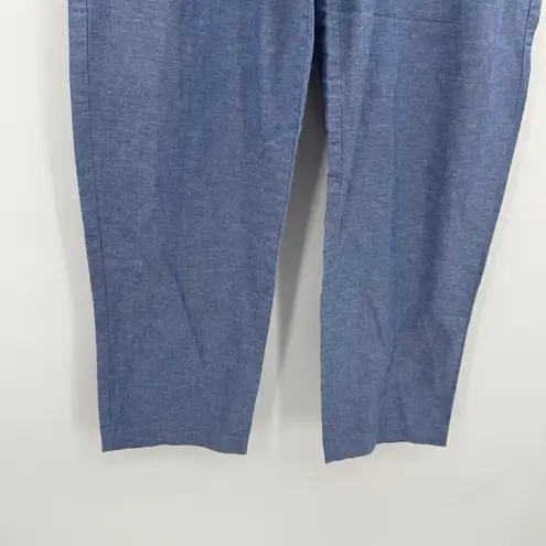 Jantzen Classics Blue Cotton Blend Lightweight Pants Size 16 Drawstring