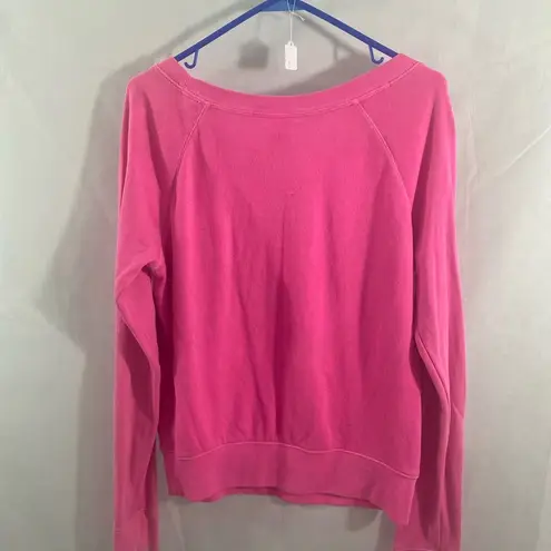 PINK - Victoria's Secret PINK women medium pink and Black pullover sweatshirt