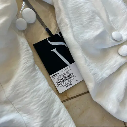 Simply Vera Wang NWT $64 Oversized White Blazer Sz Medium