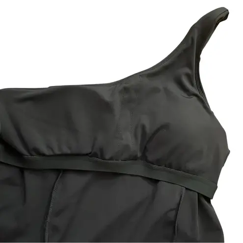 Asymmetric Mini Tennis Dress Green Size L