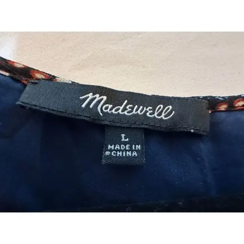 Madewell  Floral Mini Dress Multi Color Size Large