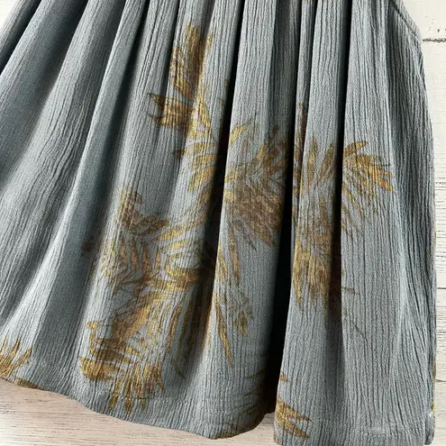 Bishop and Young Blue Gold Printed Crinkle Short Set Size M