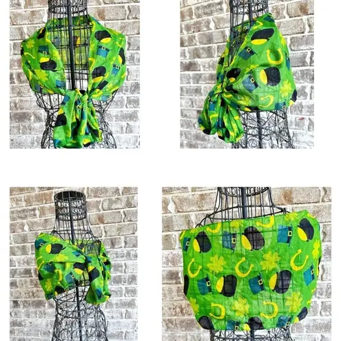 Retro Infinity St Patrick's Scarf Pot of Gold Parade Irish Party 34 L x … Green