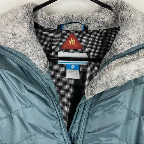 Columbia  Kaleidaslope ll Ripstop Omni Heat Jacket Sz Small Metal Blue