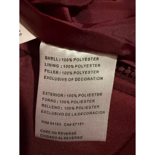 VT Virginia Tech Hokies Vest Puffer Orange Burgundy Medium Sports by Carl Banks