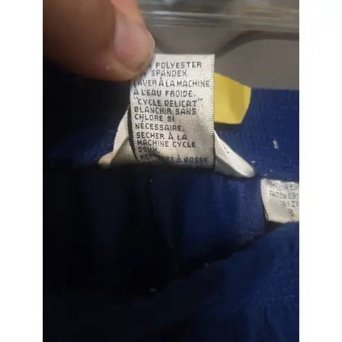 Allison Daley Blue Suede Pants, Women's Size 8, Pull-on Elastic Waist, Stretch