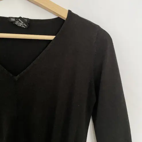 Cool Attitudes 3/4 sleeve cotton rayon nylon sweater v