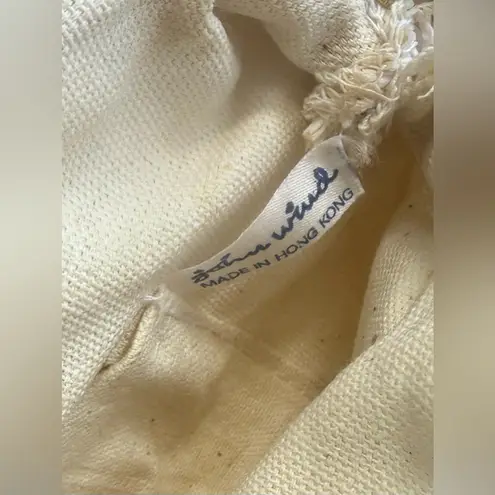 Vintage John Wind Crochet Clutch Bag White