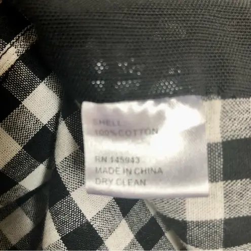 Tome Collective Gingham Bustier Strappy Top Crop Top Black White Checkered Top 8