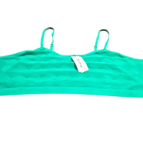 The Drop Green Bralette Seamless Comfort Sleep Lounge Crop Top Size 4X