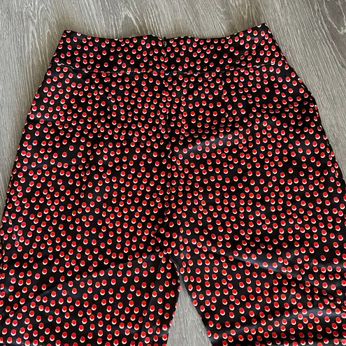 L'Agence L’AGENCE Ankle Pants Womens Size 4 Black With Red Polka Dot