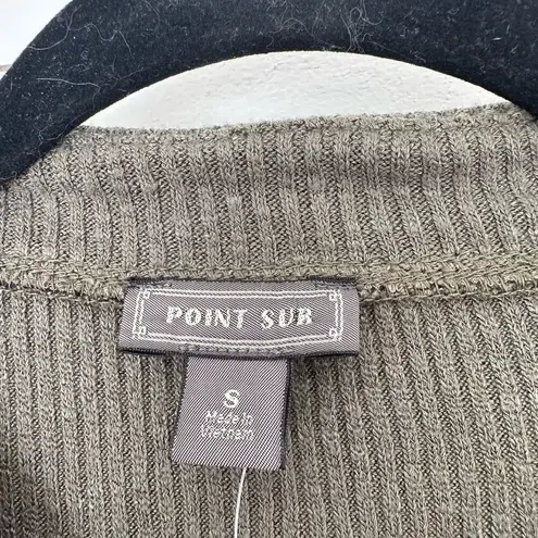 Point Sur Women’s Green Small Loden Ribbed Bodysuit NWT