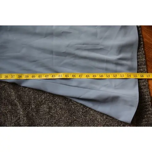 Dessy Collection Vivian Diamond Dress Larkspur Blue Floor length Gown Formal 6