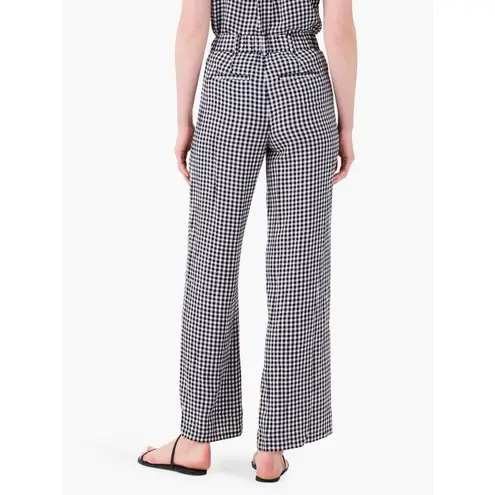 Nic+Zoe 30.5" DRAPEY GINGHAM WIDE-LEG PANT SIZE 6