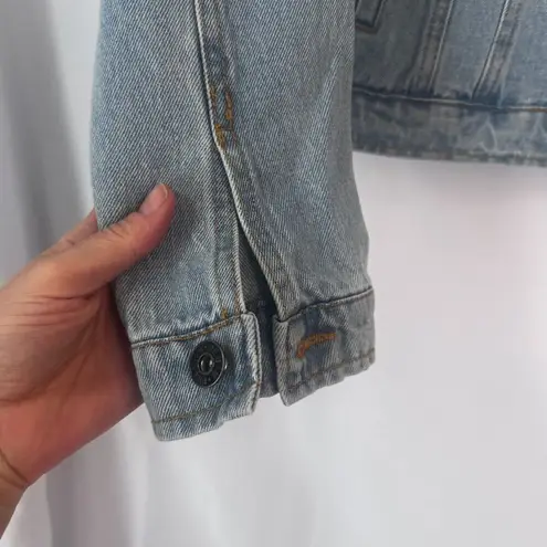 Love Tree Denim Light Wash Blue Long Sleeve Lightweight Shirt Jacket Small