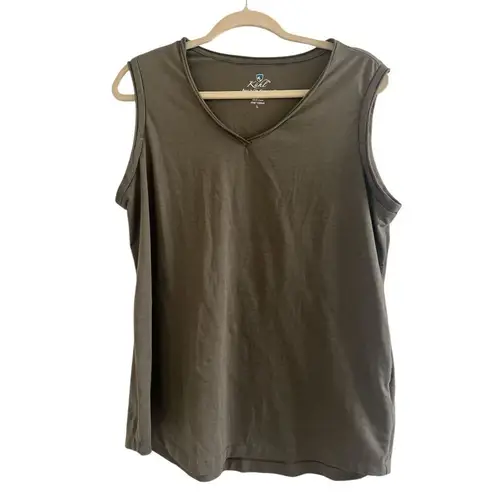 Kuhl ✨ Green Juniper V-Neck Tank Green Sz Large Top✨