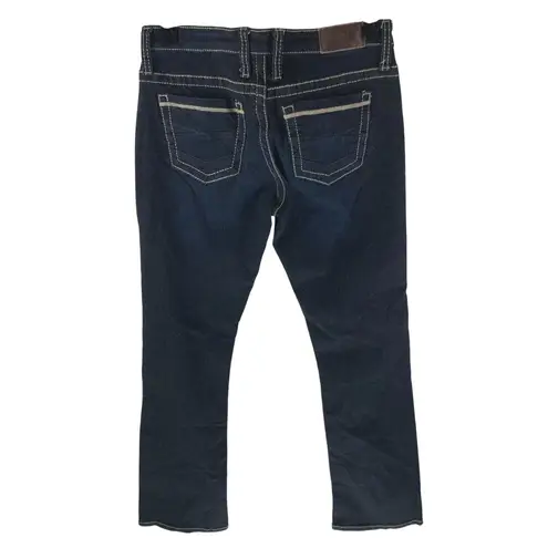 BKE Womens Jeans Payton Straight Leg Dark Wash Stretch 27x33.5