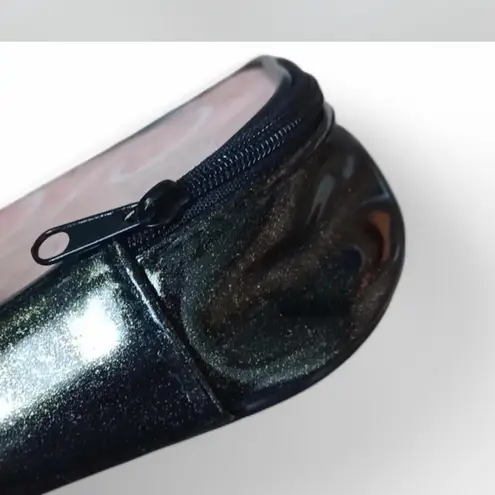 Benefit Cosmetics Good Brows Await Makeup Bag Black Pink Travel Cosmetic Case