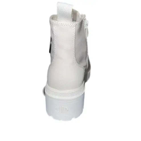 Palladium Pallabase Star White Grunge Skater Womens Platform Boots Sz US 11