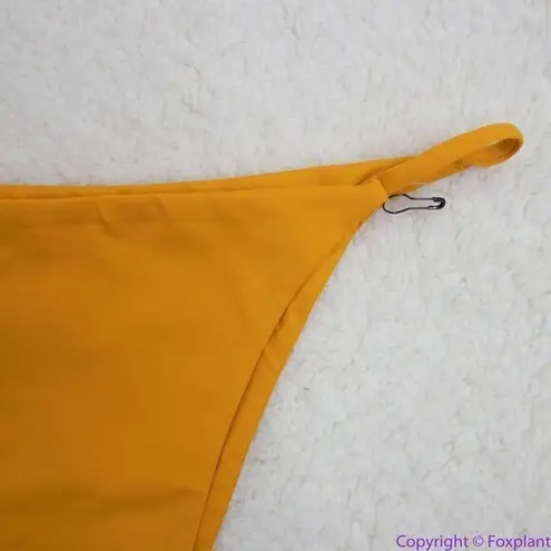 NEW Toast Swim String Bikini Bottom in Marigold, M Gold Size M