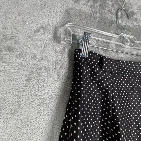 Josephine Chaus Skirt Polka Dot A-Line Pleated Silk Vintage Party Midi Size 2