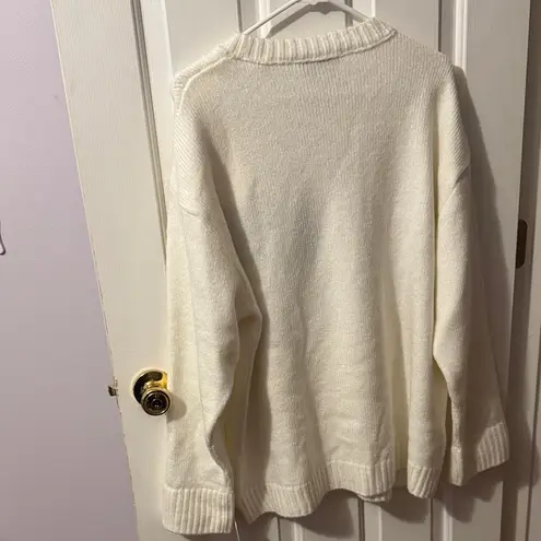 The Ultimate Muse Knitted Jumper White Size XL