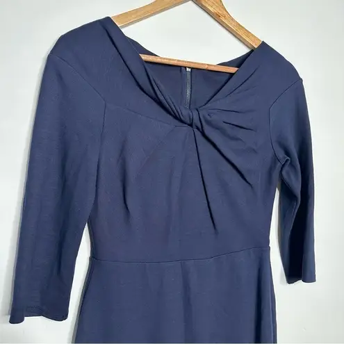 Bailey 44 Anthropologie Navy Ina Boatneck 3/4 Sleeve Dress Size Small